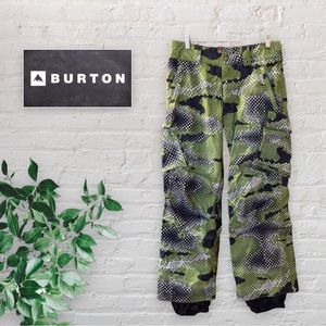 Burton Men’s Snow Pants in Green Camouflage Size S